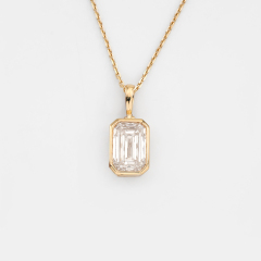 Lab-grown Diamond Necklace - 10k/14K/18K Gold, PT, Customizable