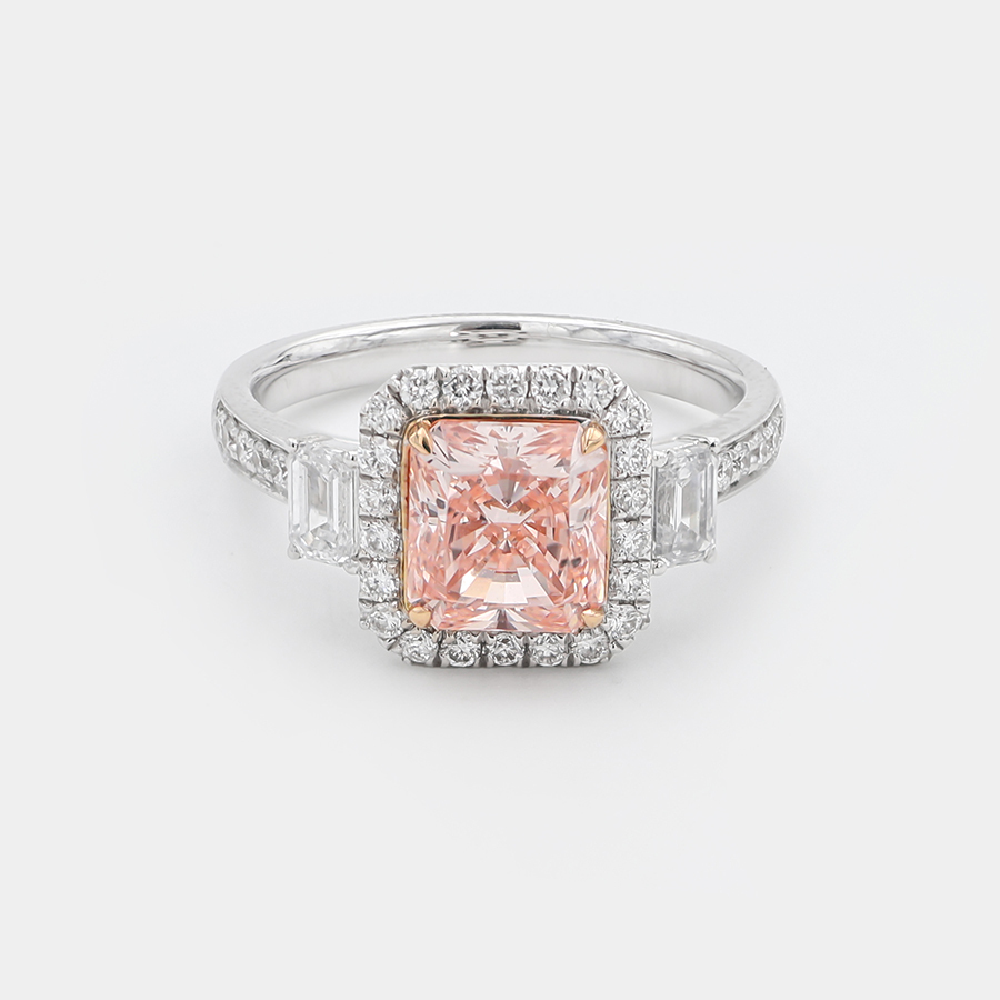 Lab-grown Diamond Ring - 10k/14K/18K Gold, PT, Customizable
