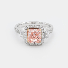 Lab-grown Diamond Ring - 10k/14K/18K Gold, PT, Customizable
