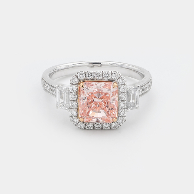 Lab-grown Diamond Ring - 10k/14K/18K Gold, PT, Customizable