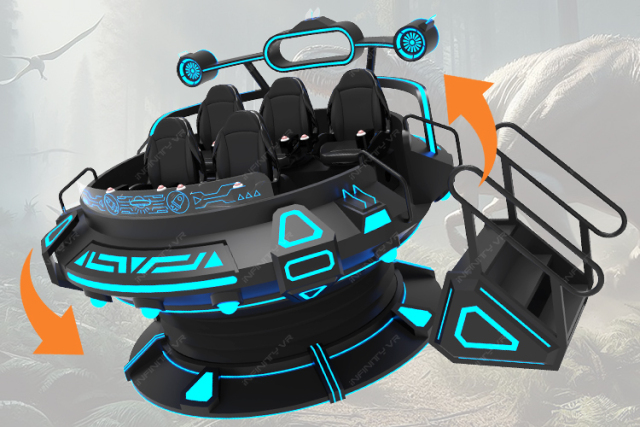VR UFO 5 Players- 720 Degree VR Roller Coaster Cinema Simulator