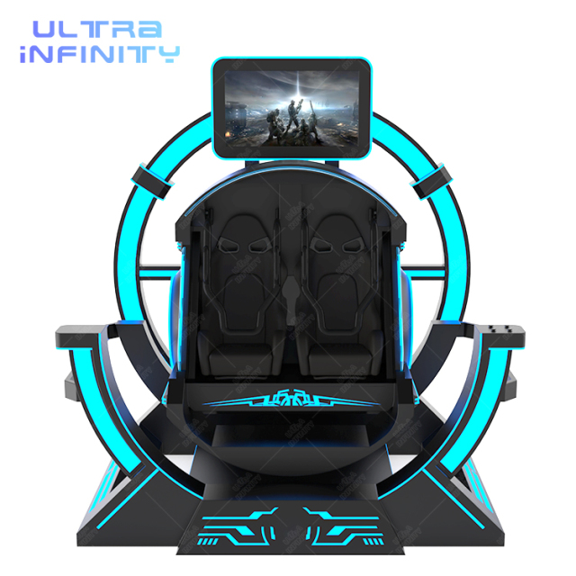 VR 360° Motion Chair - VR Roller Coaster Simulator V2- 2 Seats