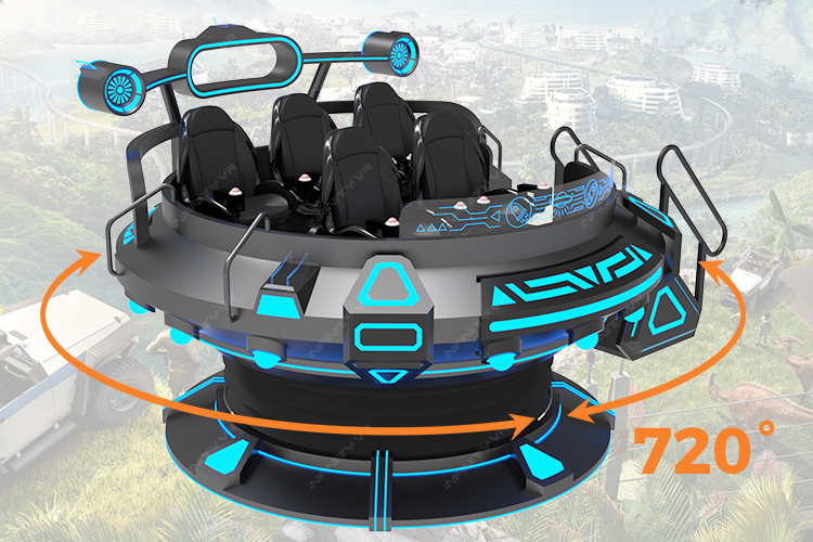 VR UFO 5 Players- 720 Degree VR Roller Coaster Cinema Simulator