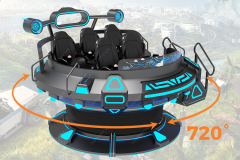 VR UFO 5 Players- 720 Degree VR Roller Coaster Cinema Simulator