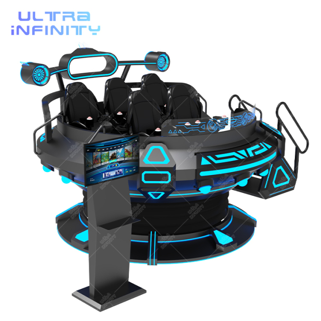 VR UFO 5 Players- 720 Degree VR Roller Coaster Cinema Simulator
