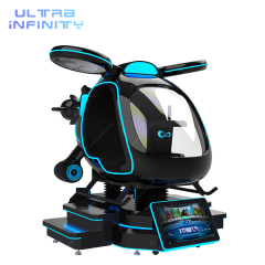 Black Vr Helicopter Game Simulator 2 Players- 9D VR Airplane Machine