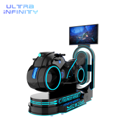 Black VR Thunder Motorcycle Simulator- 9d VR Motor Racing Game Machine