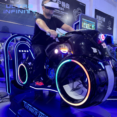Black VR Thunder Motorcycle Simulator- 9d VR Motor Racing Game Machine