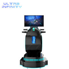 Black VR Thunder Motorcycle Simulator- 9d VR Motor Racing Game Machine