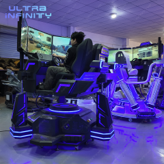 3DOF 3 Screens Rotating Racing Car Machine-360 Degree Horizontal Rotation Racing Simulator Cockpit