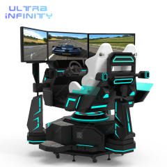 3DOF 3 Screens Rotating Racing Car Machine-360 Degree Horizontal Rotation Racing Simulator Cockpit