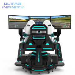 3DOF 3 Screens Rotating Racing Car Machine-360 Degree Horizontal Rotation Racing Simulator Cockpit