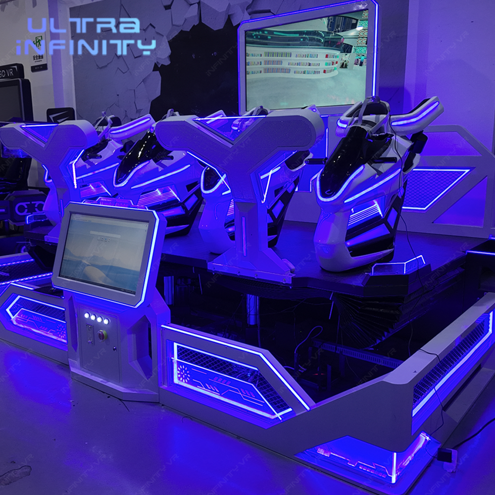 VR Thunder Knight Race 4 players - 9D VR Racing Ride Game Machine