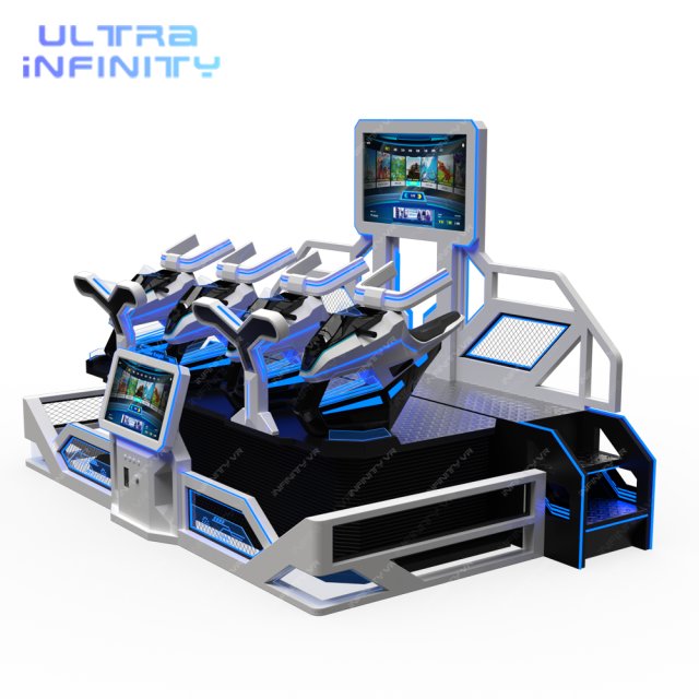 VR Thunder Knight Race 4 players - 9D VR Racing Ride Game Machine