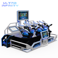 VR Thunder Knight Race 4 players - 9D VR Racing Ride Game Machine