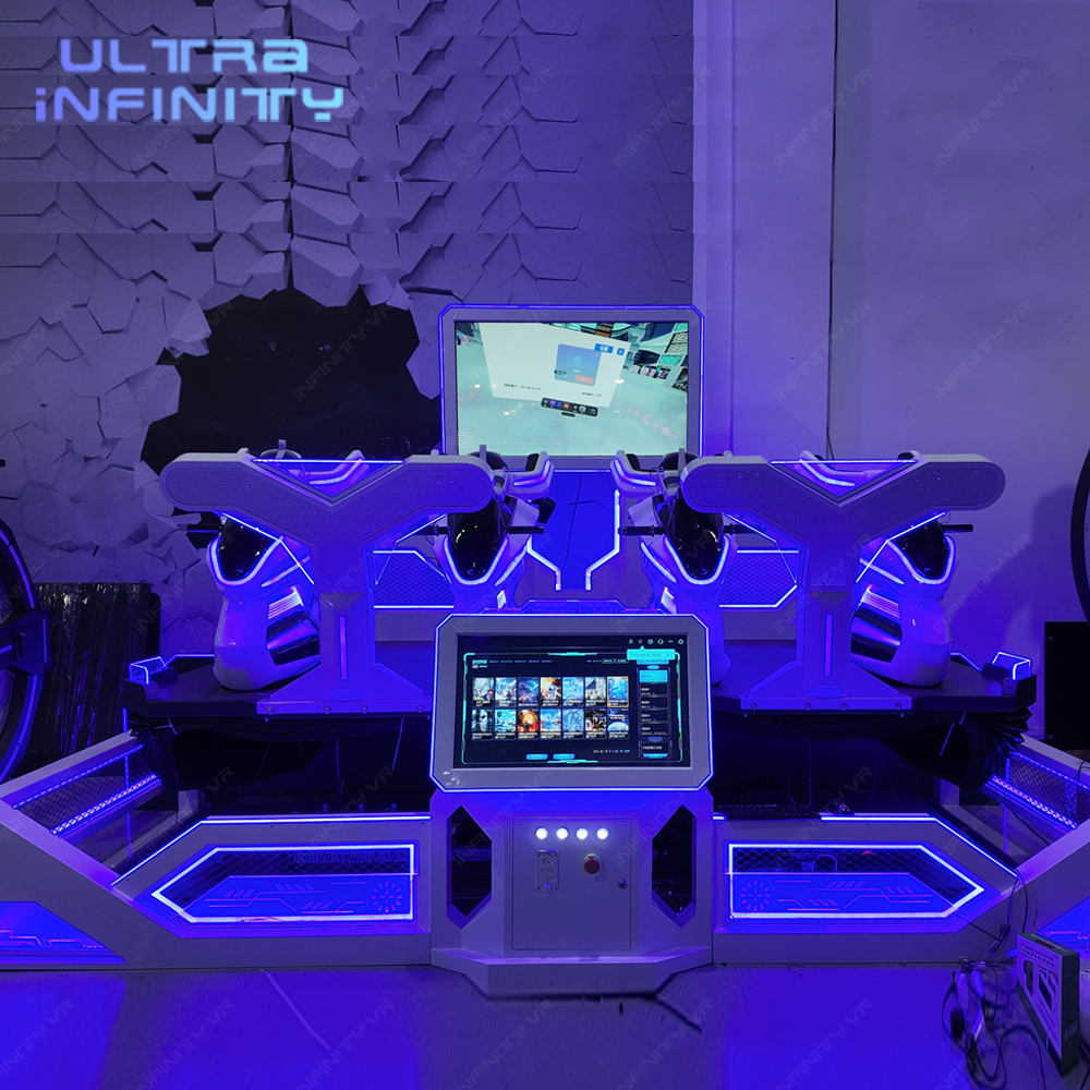 VR Thunder Knight Race 4 players - 9D VR Racing Ride Game Machine