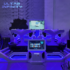 VR Thunder Knight Race 4 players - 9D VR Racing Ride Game Machine