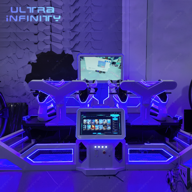 VR Thunder Knight Race 4 players - 9D VR Racing Ride Game Machine