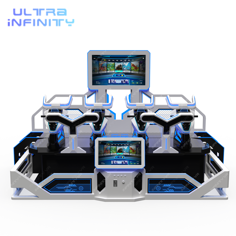 VR Thunder Knight Race 4 players - 9D VR Racing Ride Game Machine
