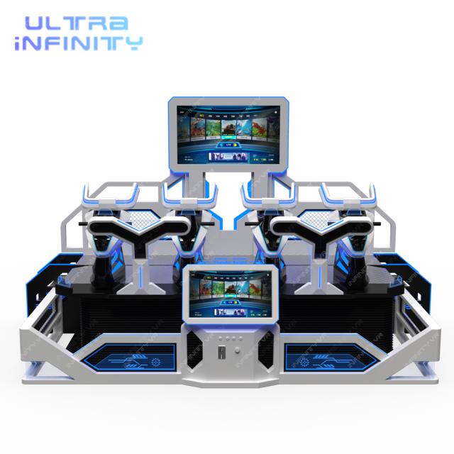 VR Thunder Knight Race 4 players - 9D VR Racing Ride Game Machine