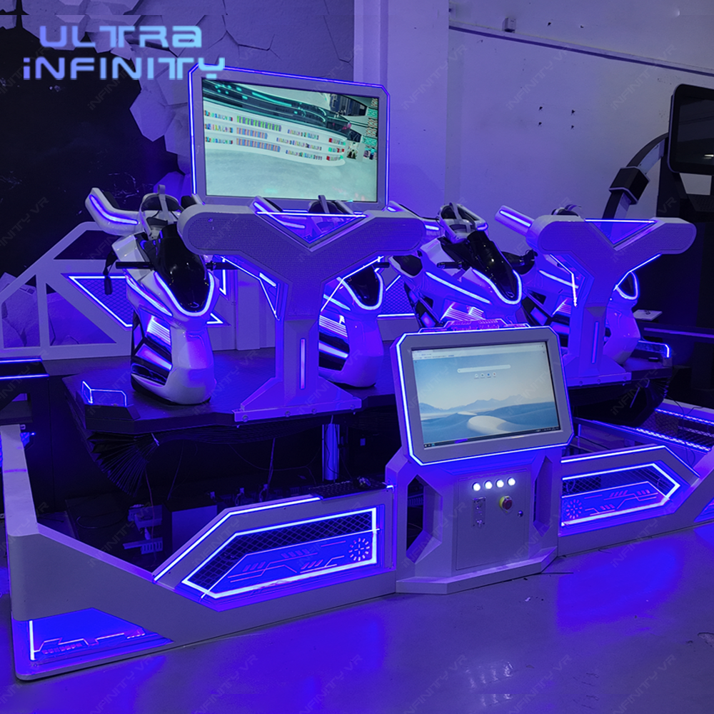 VR Thunder Knight Race 4 players - 9D VR Racing Ride Game Machine