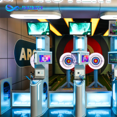 Digital Archery Simulator for Full Venue Solution - Adjustable Track Distance & Dual Screen - Ideal for Sports Bars and Clubs - A4