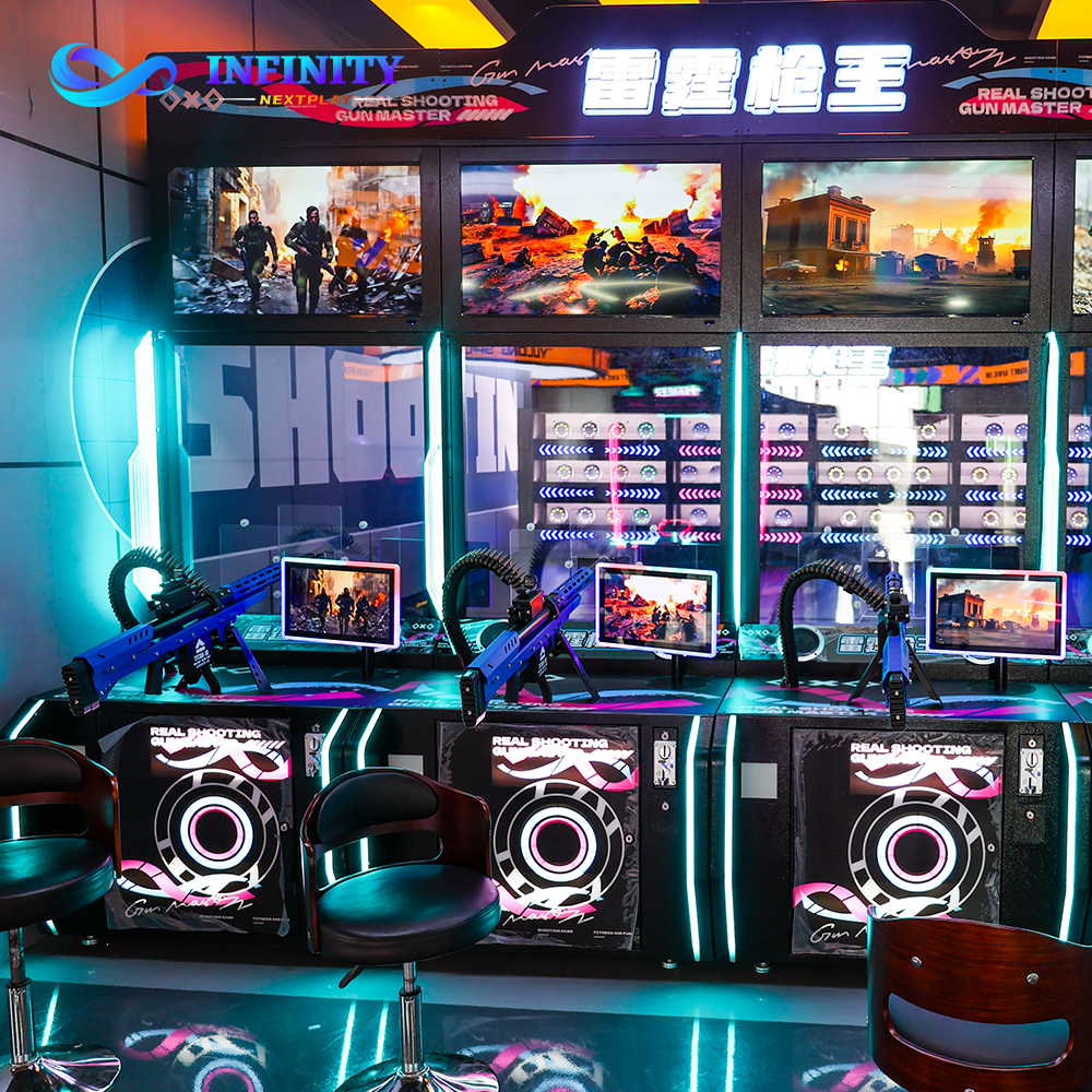 Automatic Rubber Bullet Shooting Machine for Full Venue Solution - Self-Loading & Moving Targets - Ideal for Interactive Gaming Zones - C4