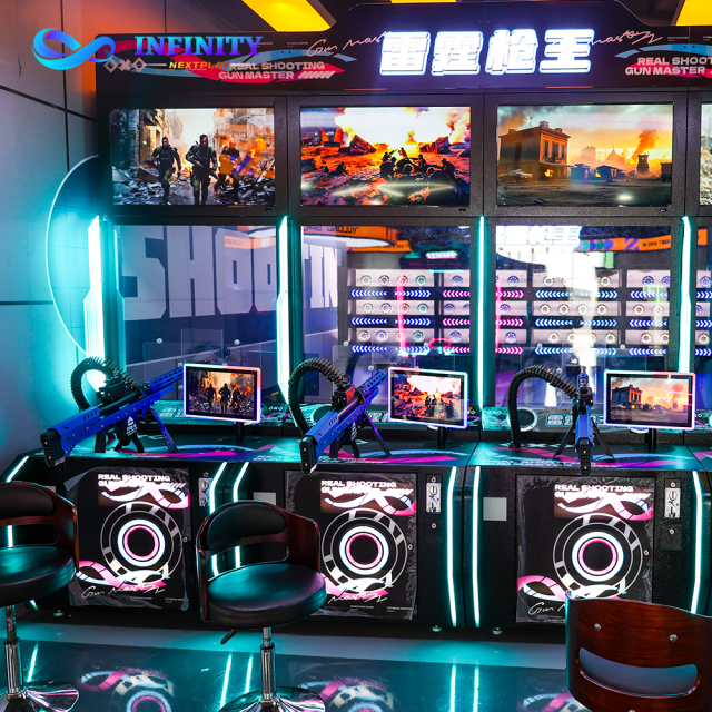 Automatic Rubber Bullet Shooting Machine for Full Venue Solution - Self-Loading & Moving Targets - Ideal for Interactive Gaming Zones - C4