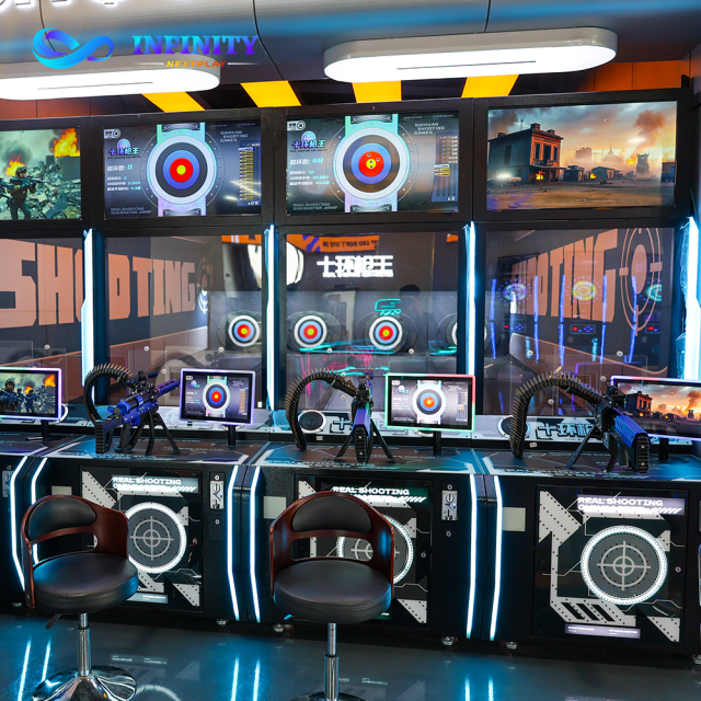 Digital Scoring Shooting Simulator for Full Venue Solution - Real-time Leaderboard & Rewards - Ideal for Team Building & Clubs - Q4