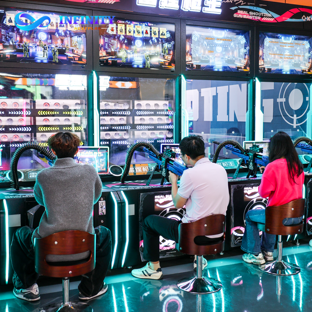 Automatic Rubber Bullet Shooting Machine for Full Venue Solution - Self-Loading & Moving Targets - Ideal for Interactive Gaming Zones - C4