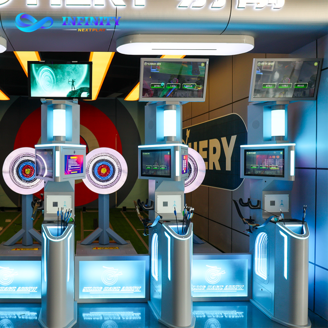 Professional Arcade Archery System for Full Venue Solution - Auto Voice Scoring & Dual Display - Ideal for Large FECs and Amusement Parks - A6