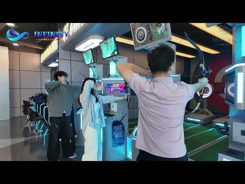 Professional Arcade Archery System for Full Venue Solution - Auto Voice Scoring & Dual Display - Ideal for Large FECs and Amusement Parks - A6