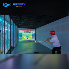 Immersive Indoor Baseball Batting Simulator - Real-time Ball Tracking & HD Projection - Perfect for Competitive Entertainment Venues