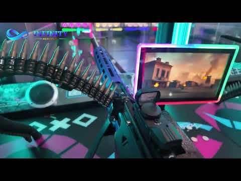 Automatic Rubber Bullet Shooting Machine for Full Venue Solution - Self-Loading & Moving Targets - Ideal for Interactive Gaming Zones - C4