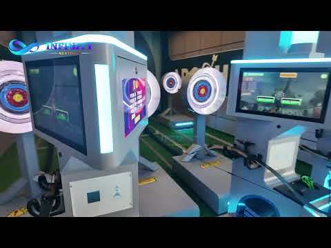 Digital Archery Simulator for Full Venue Solution - Adjustable Track Distance & Dual Screen - Ideal for Sports Bars and Clubs - A4