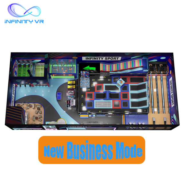 Custom Interactive Sportainment Equipment Multiple Games Modern Urban Play Park Kids & Adults Social Sports Club FEC Setup