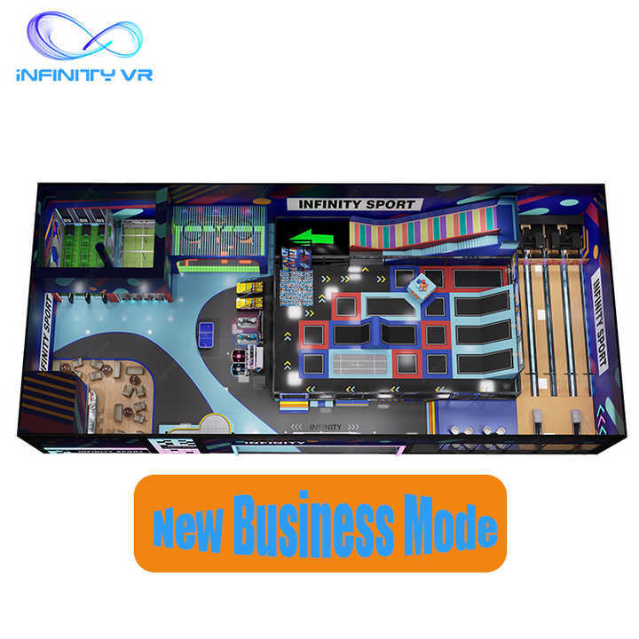 Custom Interactive Sportainment Equipment Multiple Games Modern Urban Play Park Kids & Adults Social Sports Club FEC Setup