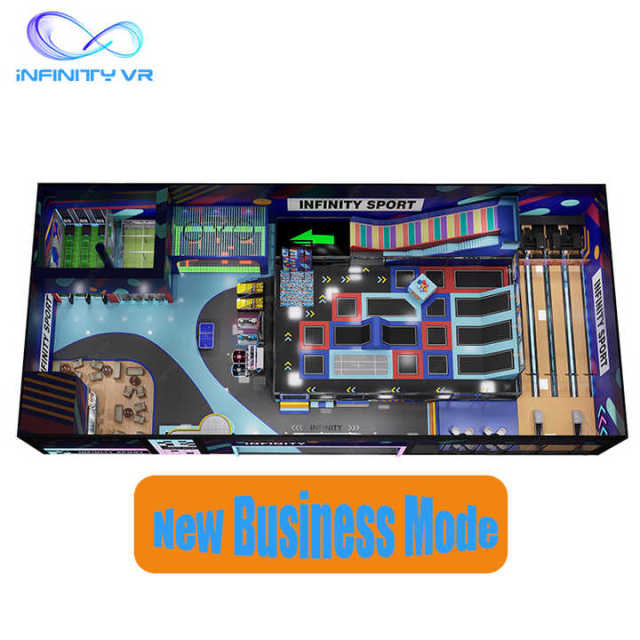 Custom Interactive Sportainment Equipment Multiple Games Modern Urban Play Park Kids & Adults Social Sports Club FEC Setup