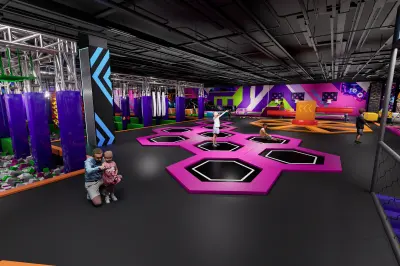 Trampoline Jump Court