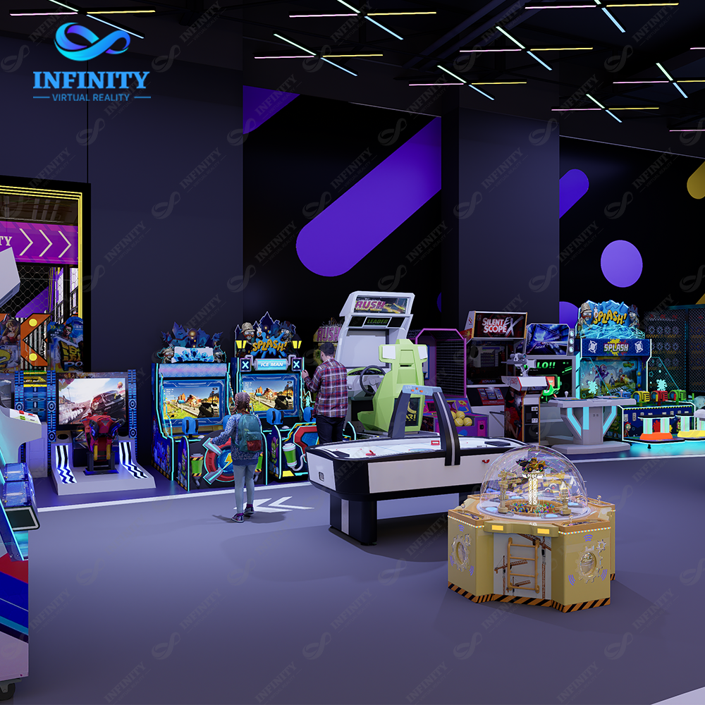 Retro and modern arcade