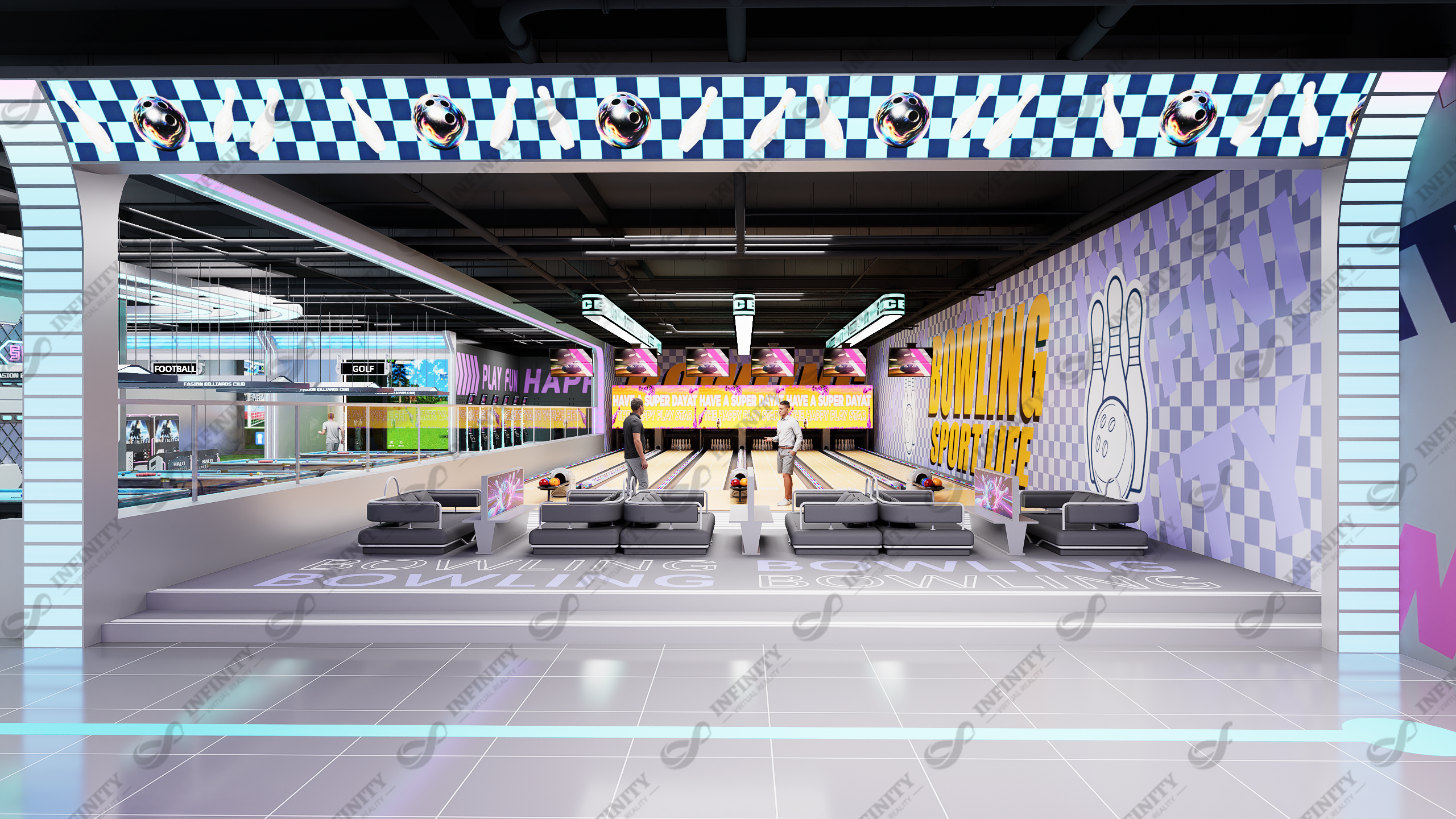 Bowling entrance