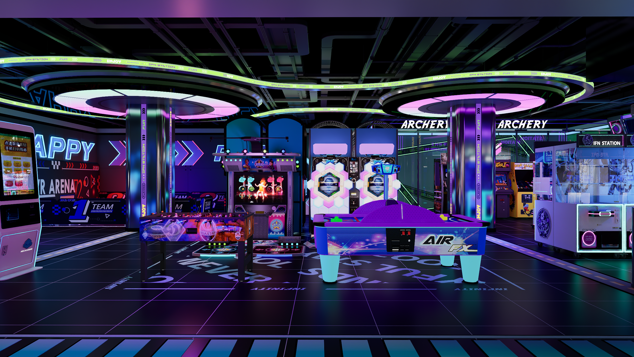 INFINI Indoor VR Entertainment Center render 4