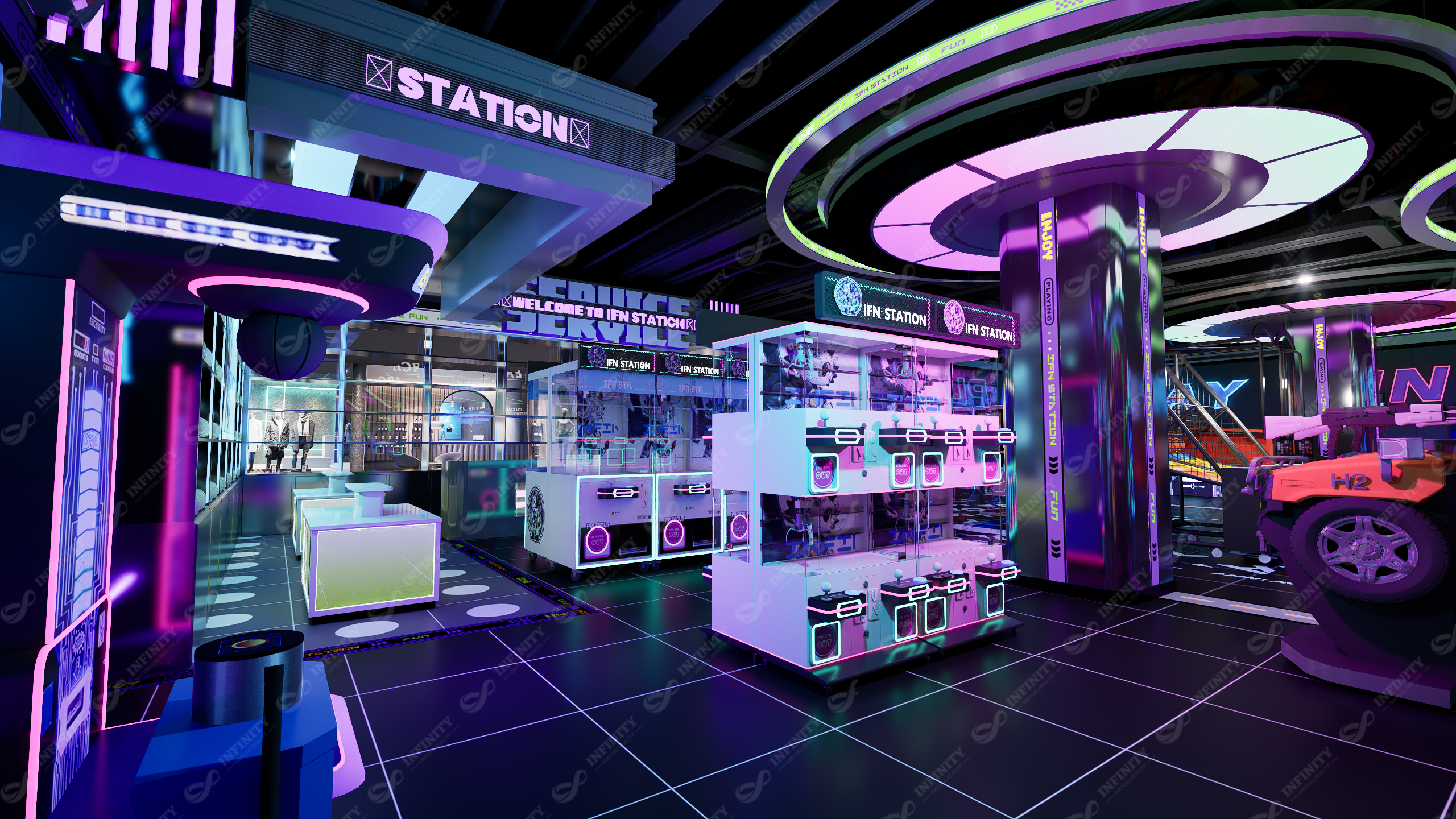 Prize & Ticket Arcade in 300sqm indoor VR entertainment center