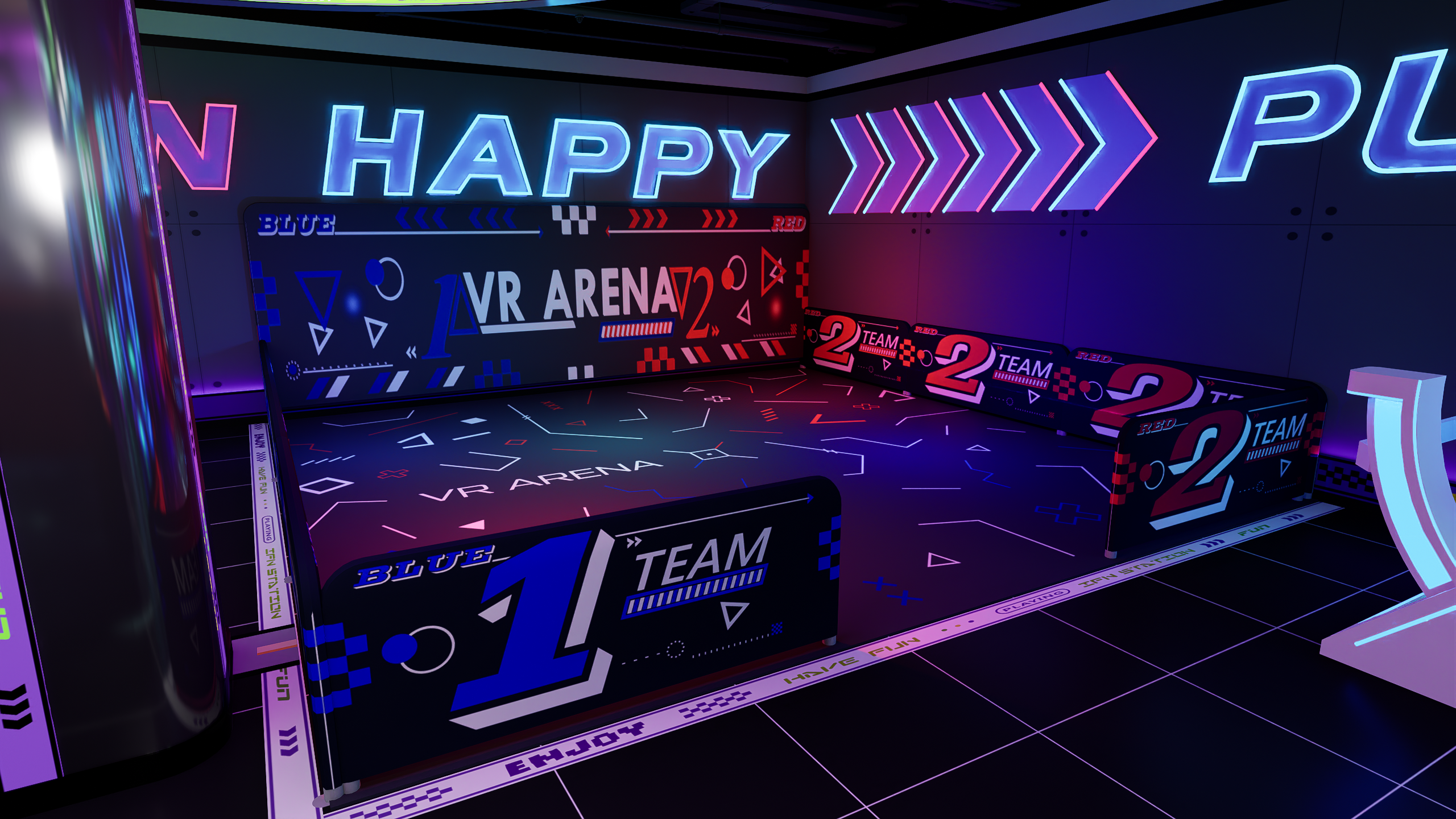 INFINI Indoor VR Entertainment Center render 3