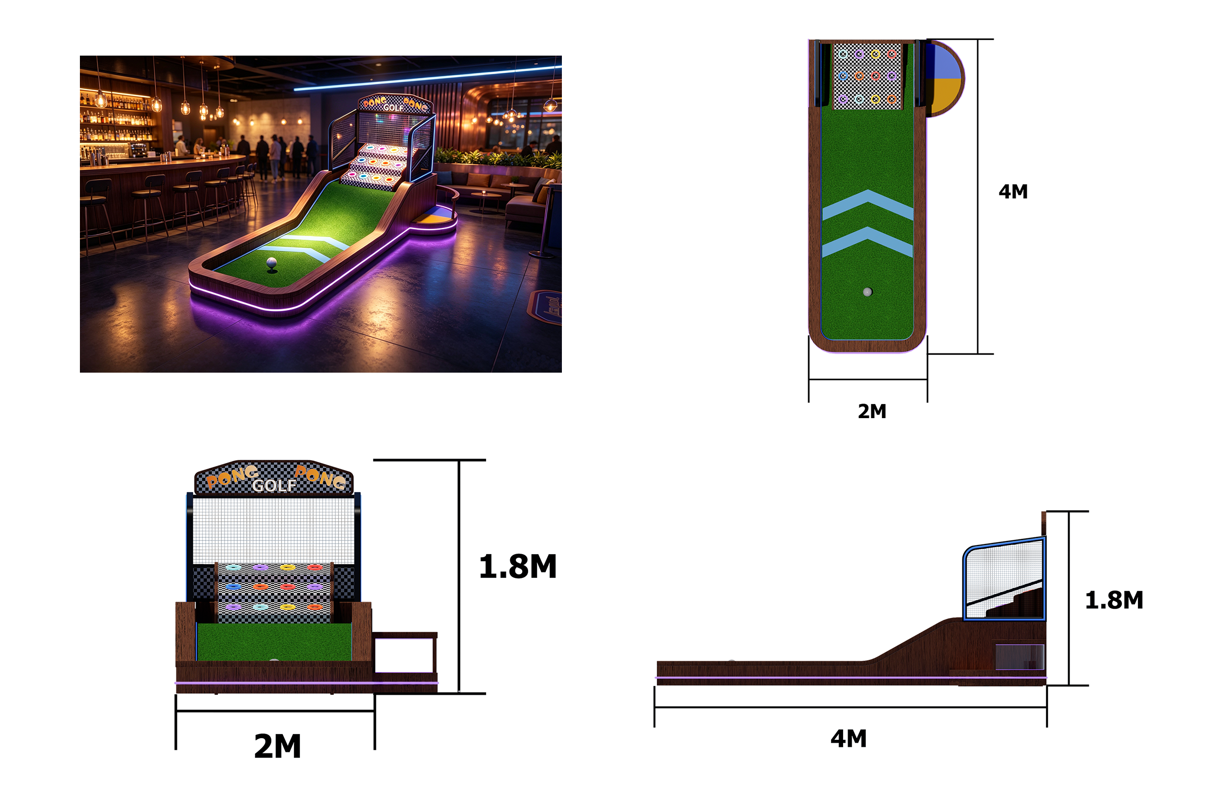 Beer Pong Golf Hole – Indoor Mini Golf Hole