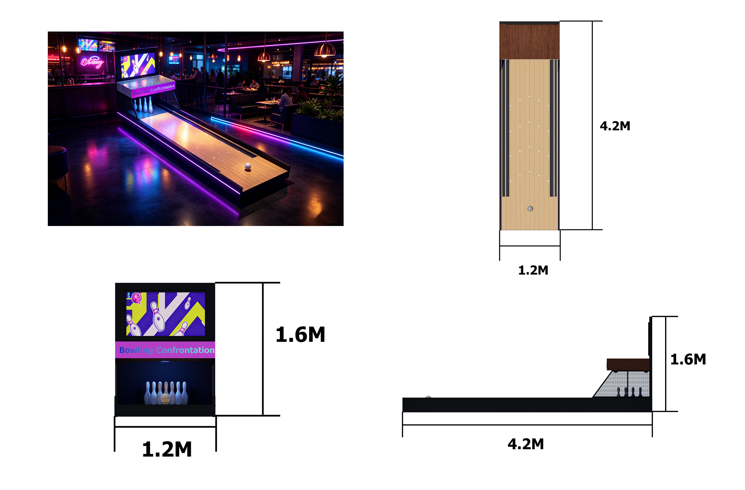 Bowling Golf Hole – Indoor Mini Golf Hole