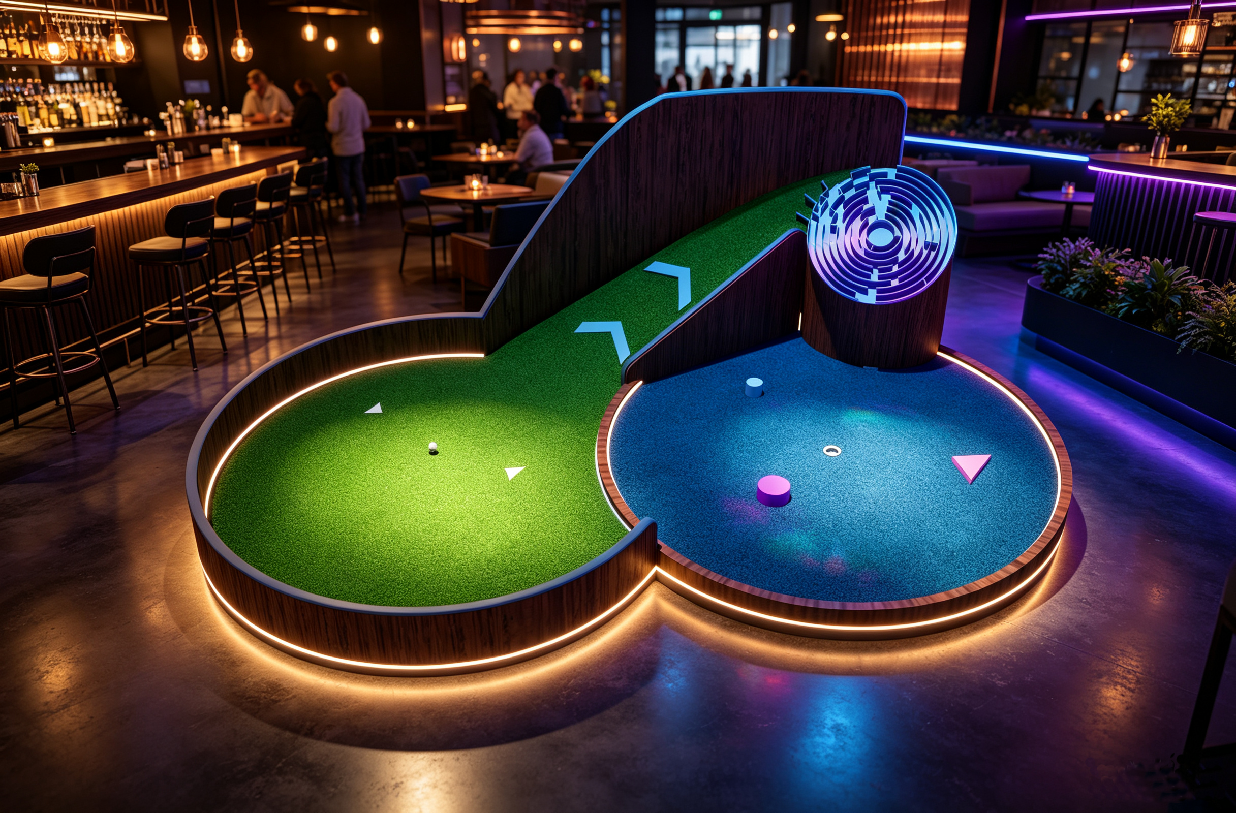 Labyrinth Challenge Indoor Mini Golf Game
