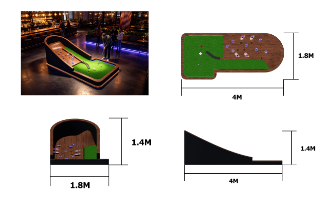 Customized Obstacle Golf Hole – Indoor Mini Golf Hole
