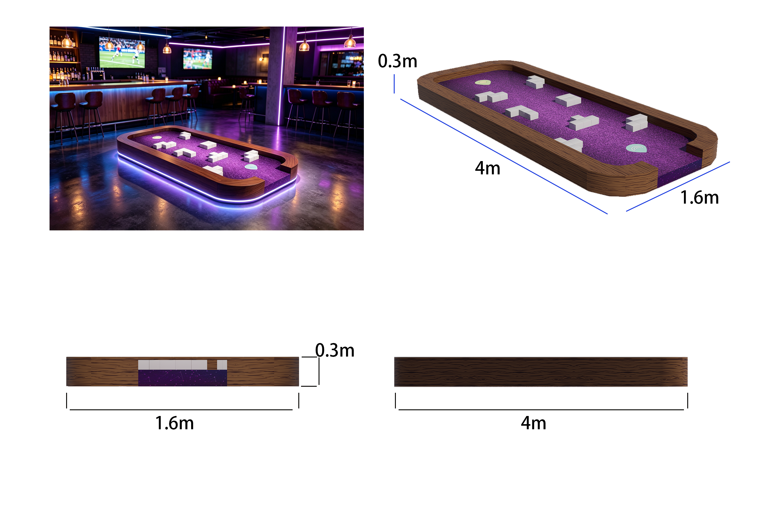 Cube Maze Golf Hole – Indoor Mini Golf Hole