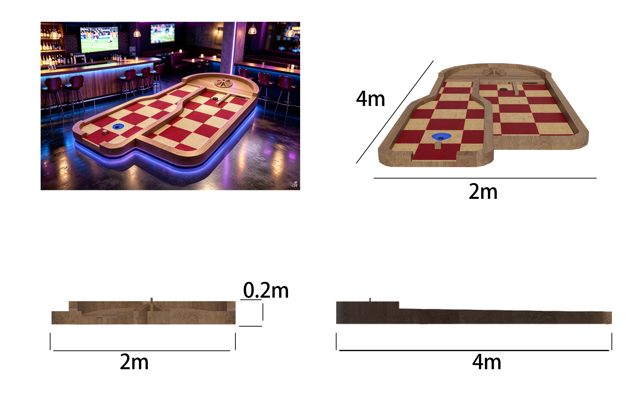 Lucky Disc Golf Hole – Indoor Mini Golf Hole